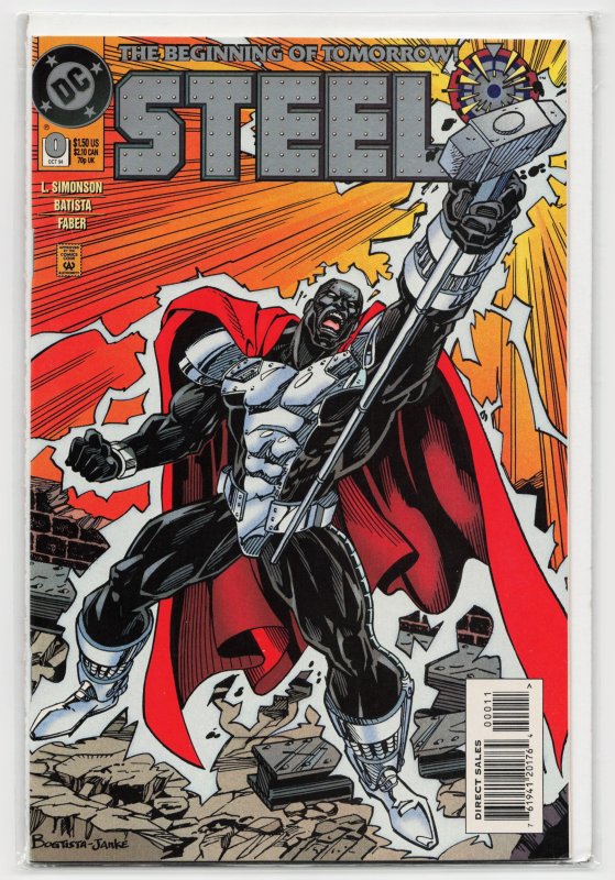 Steel #0 (1994), raw, ungraded comic book — front cover