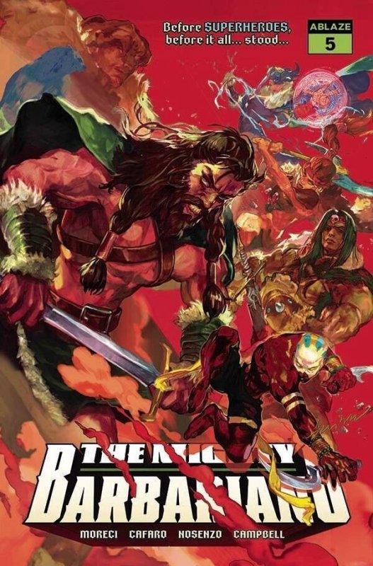 The Mighty Barbarians #5 (Ablaze, 2023), raw, ungraded comic book — front cover