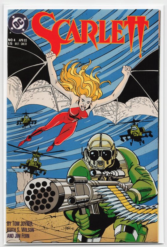 Scarlett #4 (1993), raw, ungraded comic book — front cover