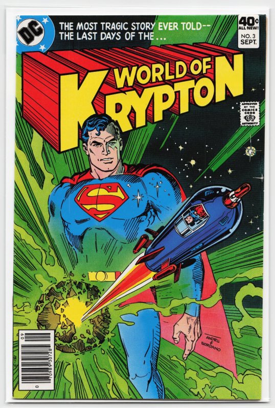 World of Krypton #3 (DC Comics, 1979), raw, ungraded comic book — front cover