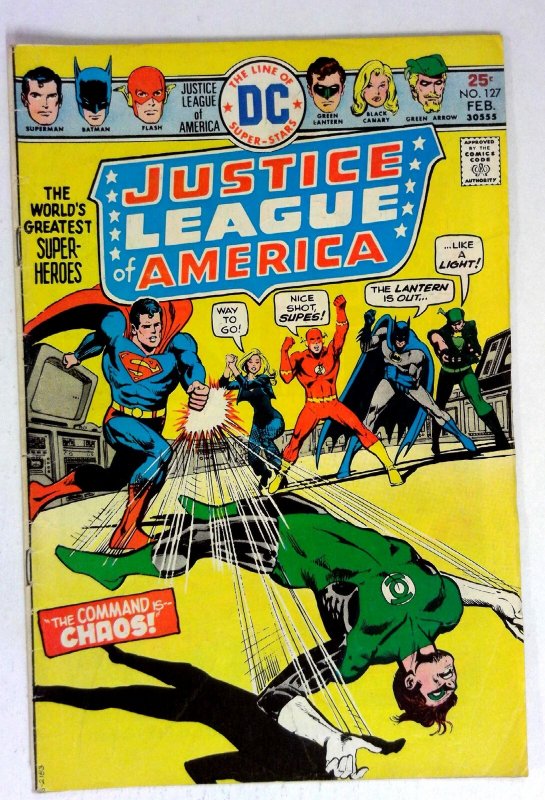 Justice League of America #127 (DC Comics, 1976), raw comic book in VG condition — front cover