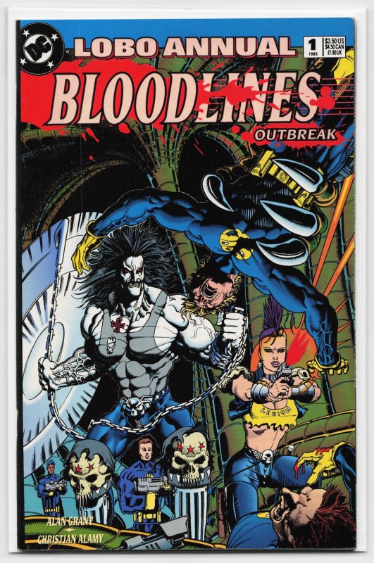 Lobo Annual #1 (1993), raw, ungraded comic book — front cover