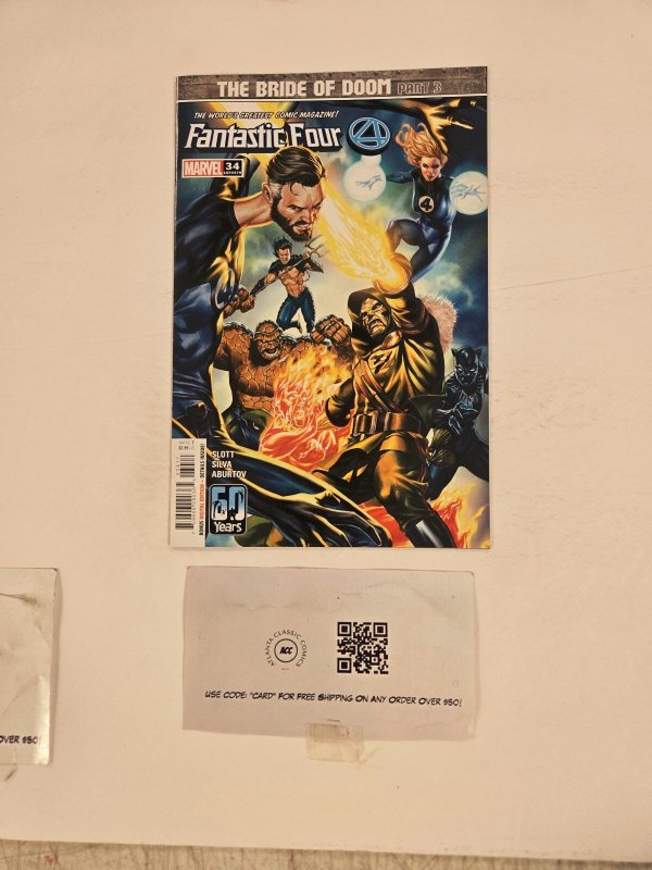 Fantastic Four #34 (Marvel Comics), raw comic book in NM condition — front cover
