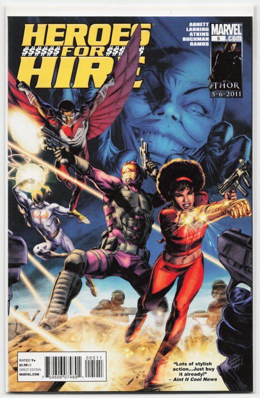 Heroes for Hire #5 (2011), raw, ungraded comic book — front cover