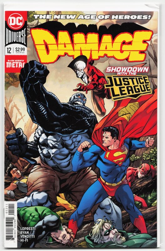 Damage #12 (2019), raw, ungraded comic book — front cover