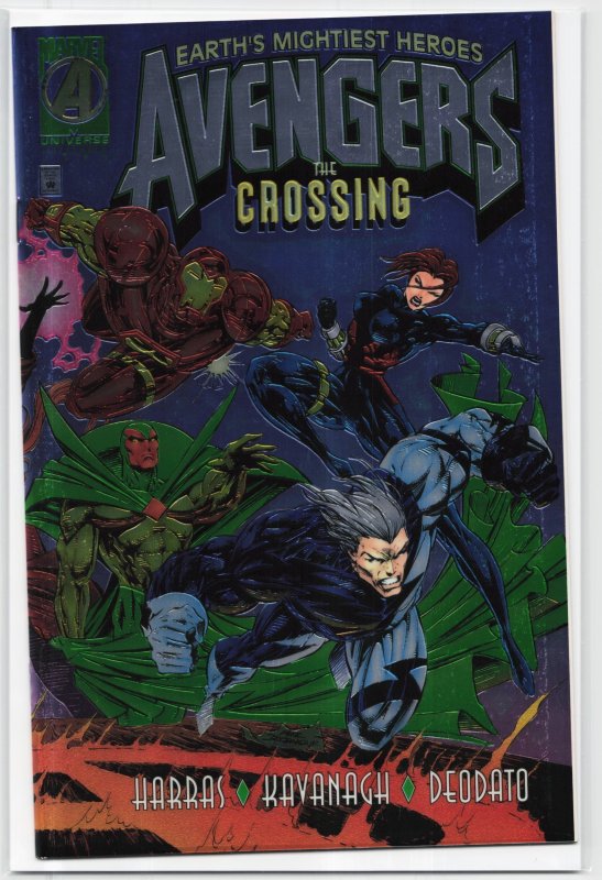 Avengers: The Crossing (1995) the Avengers (Marvel Comics, 1995), raw, ungraded comic book — front cover