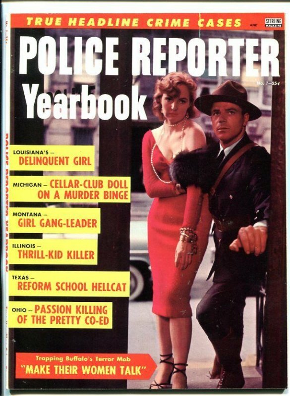 Police Reporter Yearbook #1 (1956), raw, ungraded comic book — front cover