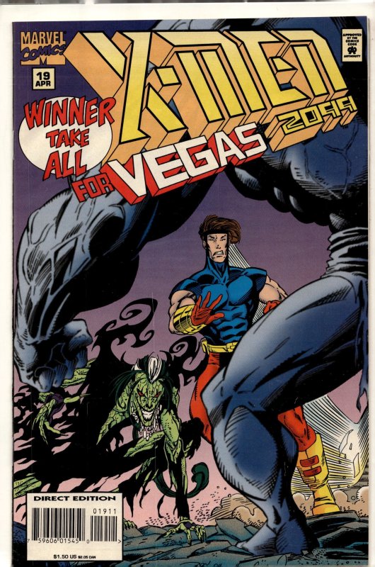 X-Men 2099 #19 (Marvel Comics, 1995), raw, ungraded comic book — front cover