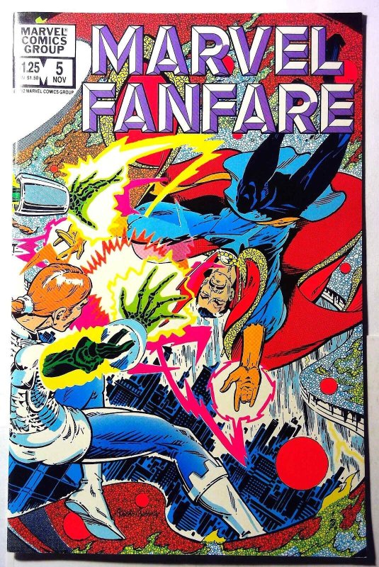 Marvel Fanfare #5 (Marvel Comics, 1982), raw, ungraded comic book — front cover