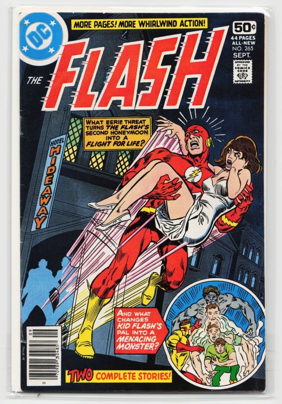 The Flash #265 (DC Comics, 1978), raw, ungraded comic book — front cover