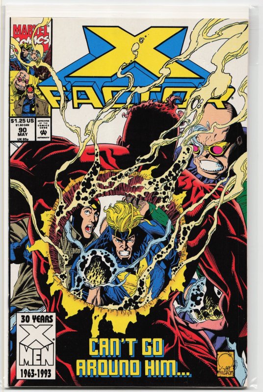 X-Factor #90 (Marvel Comics, 1993), raw, ungraded comic book — front cover