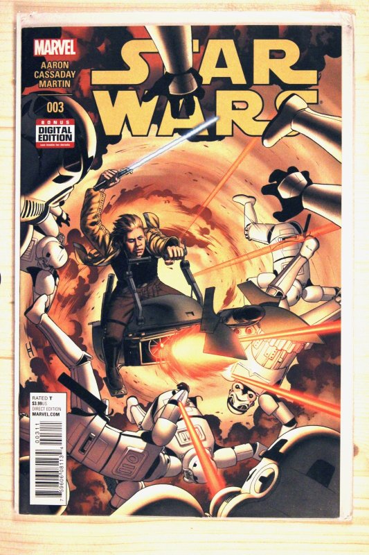 Star Wars #3 (Marvel Comics, 2015), raw comic book in NM+ 9.6 condition — front cover