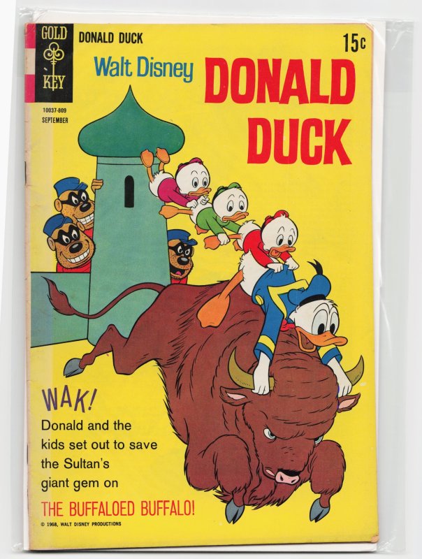 Donald Duck #121 (Gold Key, 1968), raw, ungraded comic book — front cover