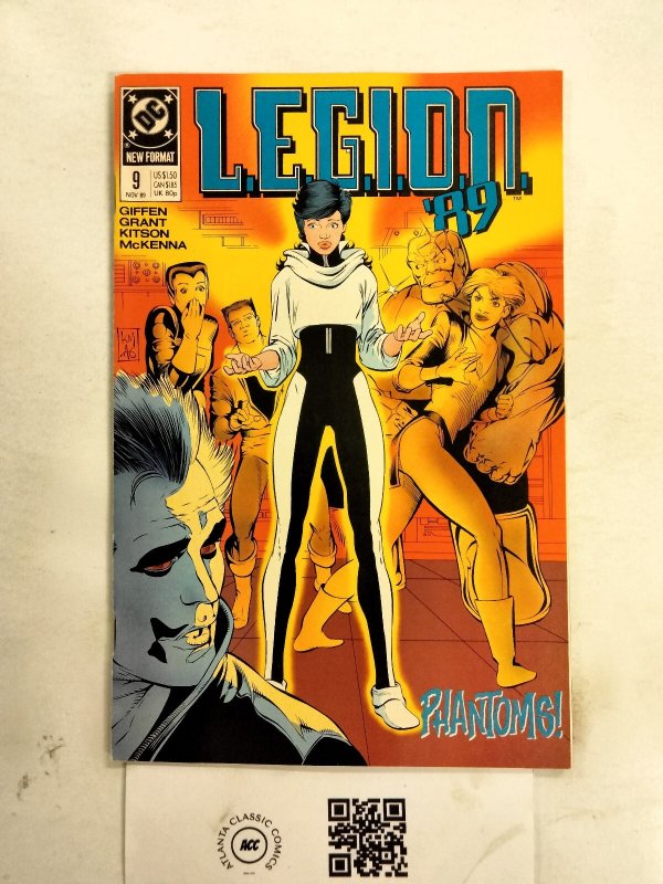 L.e.g.i.o.n. '89 #9 (DC Comics), raw comic book in NM condition — front cover