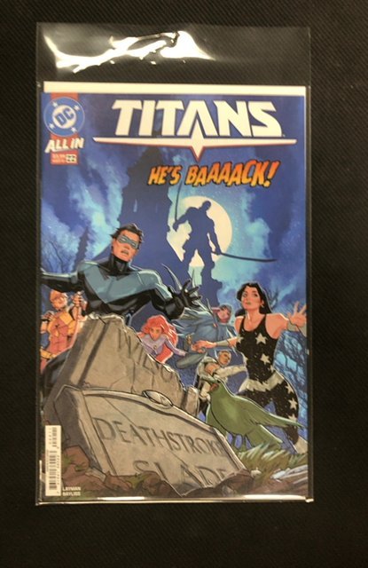 Titans #22 (DC Comics, 2025), raw, ungraded comic book — front cover