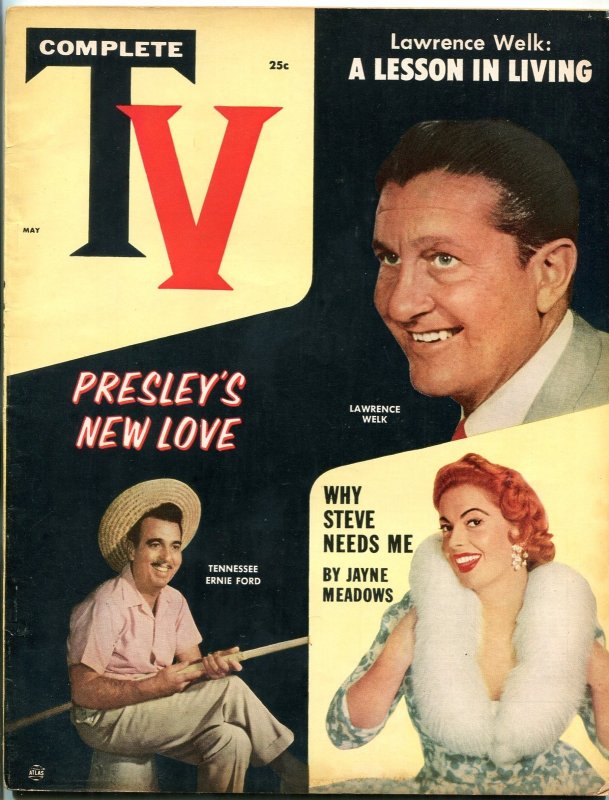 MAG: Complete TV Magazine May 1957- Tennessee Ernie Ford- Superman George Reeves (1957), raw, ungraded comic book — front cover