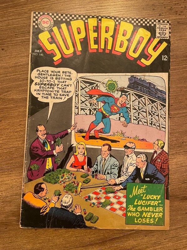 Superboy #140 (DC Comics), raw comic book in VG/FN condition — front cover