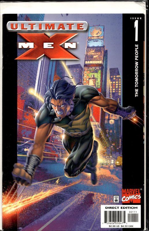 Ultimate X-Men #1 (Marvel Comics, 2001), raw, ungraded comic book — front cover