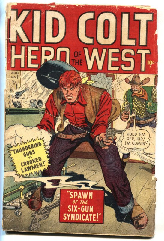 Kid Colt Outlaw #1 (Marvel Comics, 1948), raw, ungraded comic book — front cover