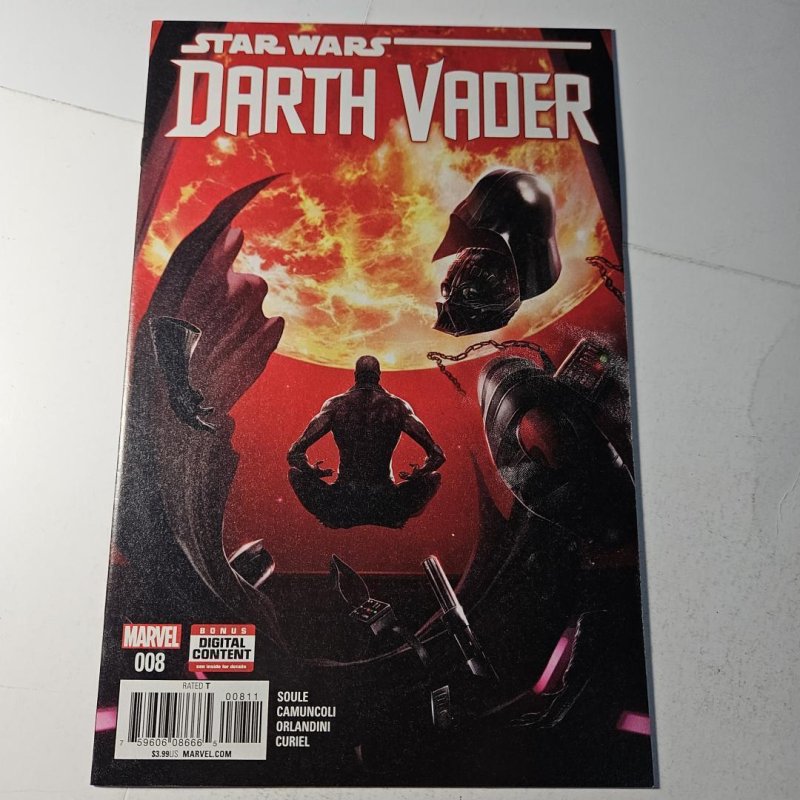 Star Wars: Darth Vader #8 (Marvel Comics, 2017), raw comic book in NM condition — front cover
