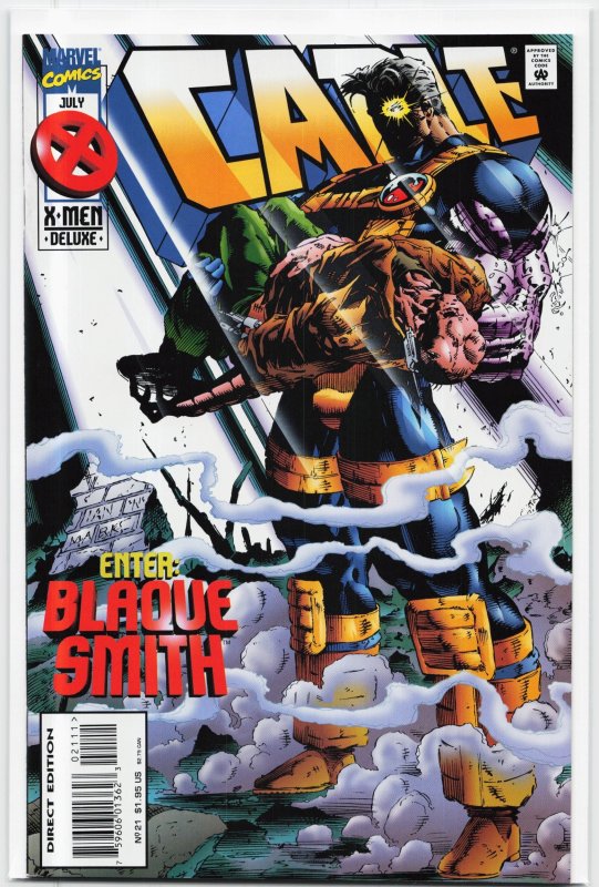 Cable #21 (Marvel Comics, 1995), raw, ungraded comic book — front cover