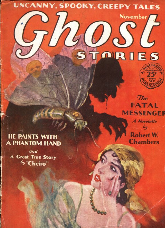 Ghost Stories 11/1929-Creepy Weird Menace Pulp Magazine-RARE!, raw, ungraded comic book — front cover