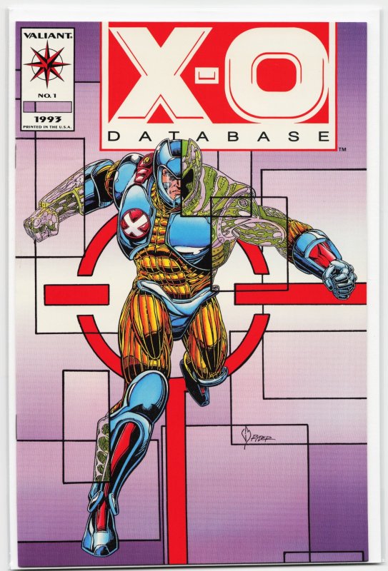 X-O Database (1993) X-O Manowar (1993), raw, ungraded comic book — front cover