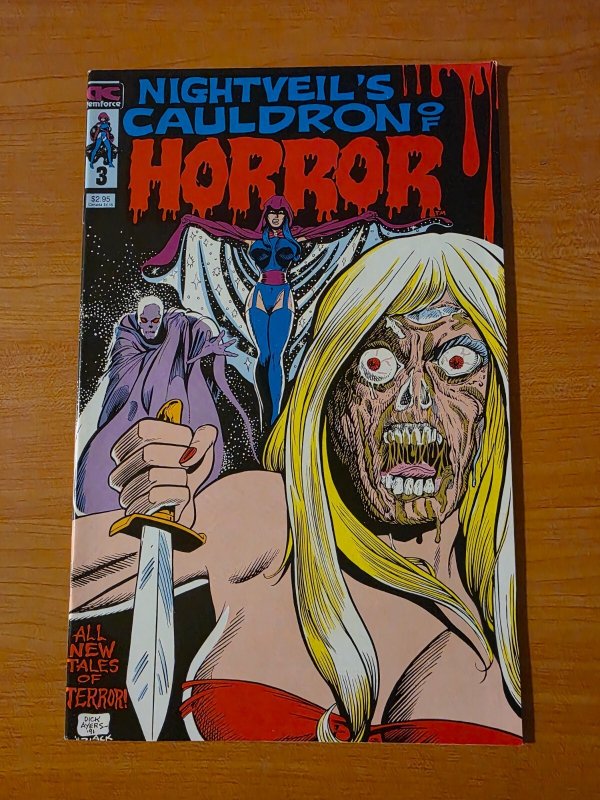 Nightveil's Cauldron of Horror #3 (1991), raw comic book in NM condition — front cover