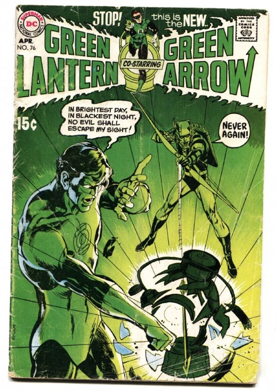 Green Lantern #76 - 1970 - DC - VG- - Comic Book (DC Comics, 1970), raw comic book in VG- condition — front cover
