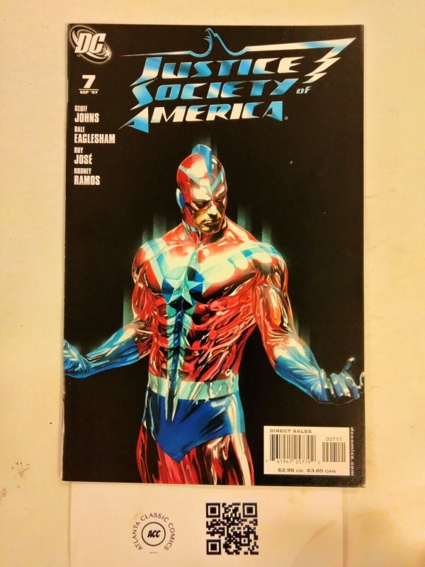Justice Society of America #7 (DC Comics), raw comic book in NM condition — front cover