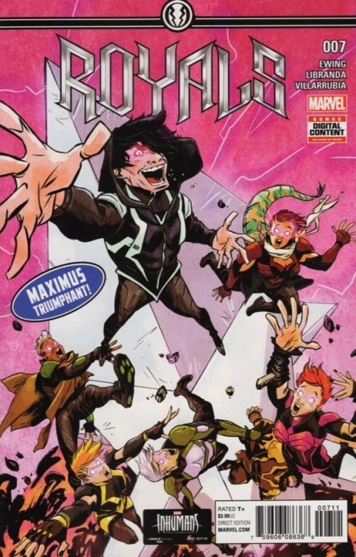 Royals #7 (Marvel Comics, 2017), raw, ungraded comic book — front cover