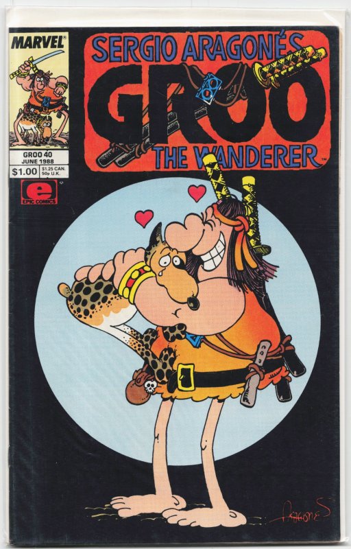 Groo the Wanderer #40 (Marvel Comics, 1988), raw, ungraded comic book — front cover