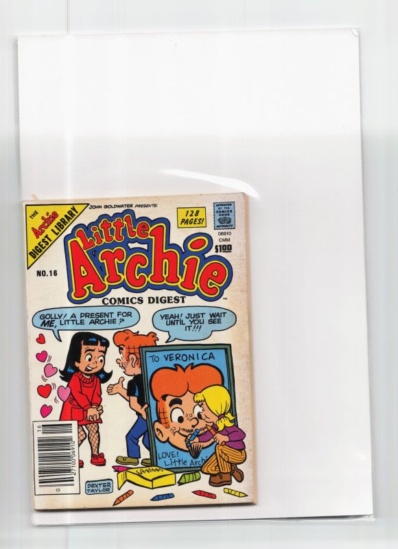 Little Archie Comics Digest Magazine #16 (Archie Comics, 1985), raw, ungraded comic book — front cover