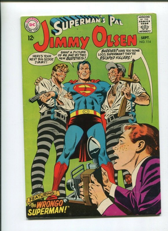 Supermans Pal Jimmy Olsen #114 (1968), raw comic book in 7.0 condition — front cover