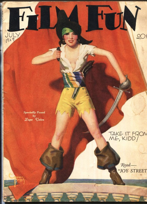 MAG: Film FUN July 1929-Enoch Bolles--Spicy GLAMOUR-Lupe Velez-magazine, raw, ungraded comic book — front cover