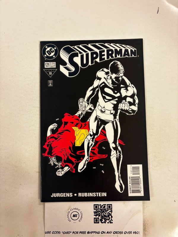 Superman #121 (DC Comics, 1958), raw comic book in NM condition — front cover