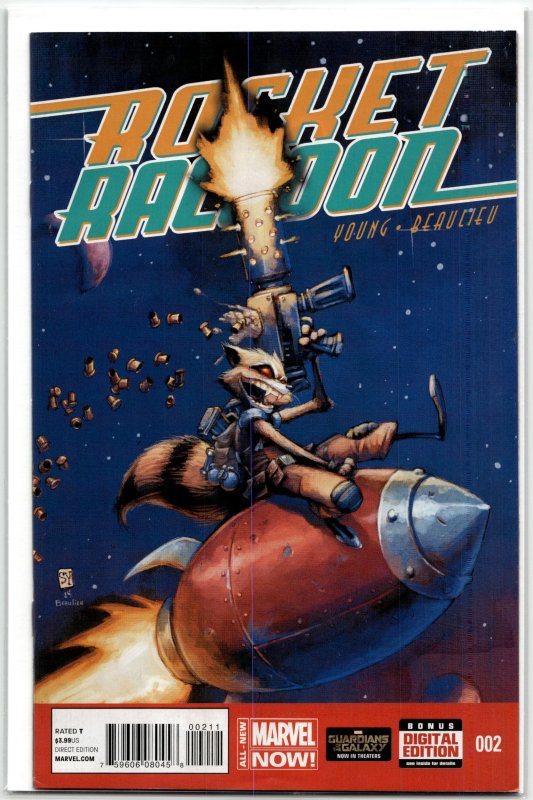 Rocket Raccoon #2 (Marvel Comics, 2014), raw, ungraded comic book — front cover