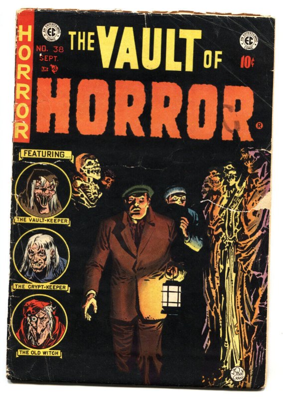 Vault of Horror #38 (EC Comics, 1954), raw, ungraded comic book — front cover