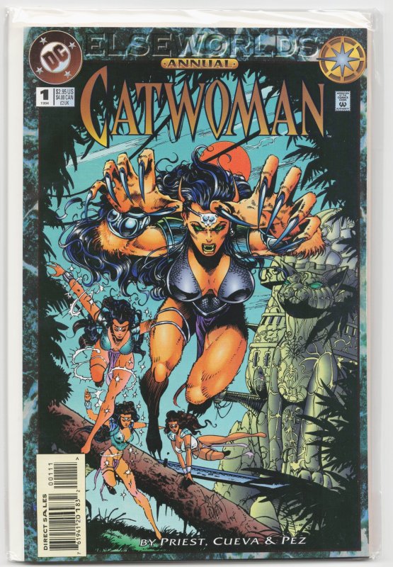 Catwoman Annual #1 (DC Comics, 1994), raw, ungraded comic book — front cover