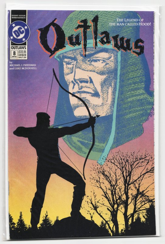 Outlaws #8 (DC Comics, 1992), raw, ungraded comic book — front cover