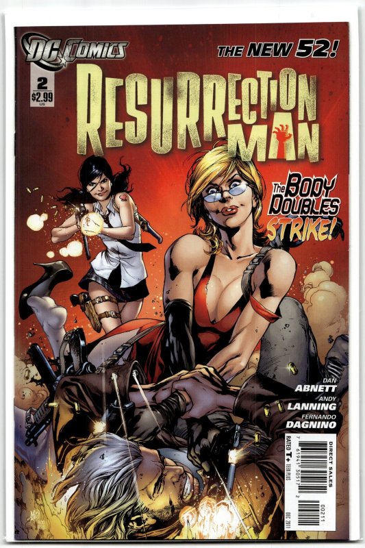 Resurrection Man #2 (DC Comics, 2011), raw, ungraded comic book — front cover