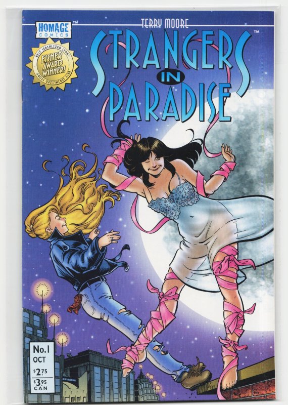 Terry Moore's Strangers in Paradise #1 (Abstract Studio, 1996), raw, ungraded comic book — front cover