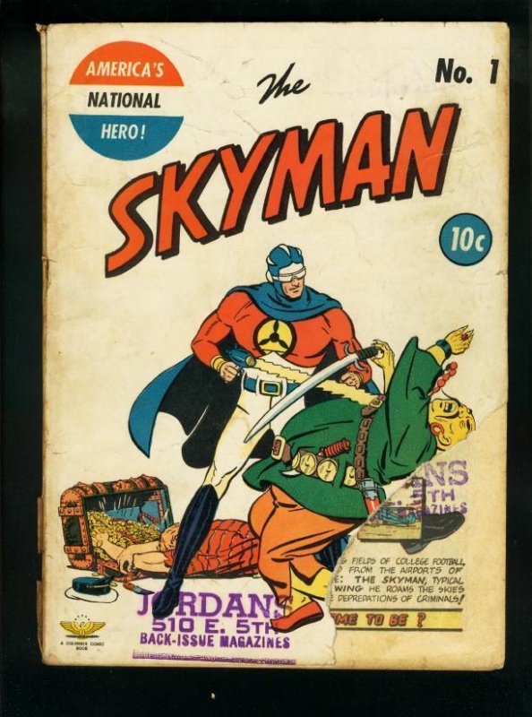 Skyman #1, raw comic book in FR condition — front cover