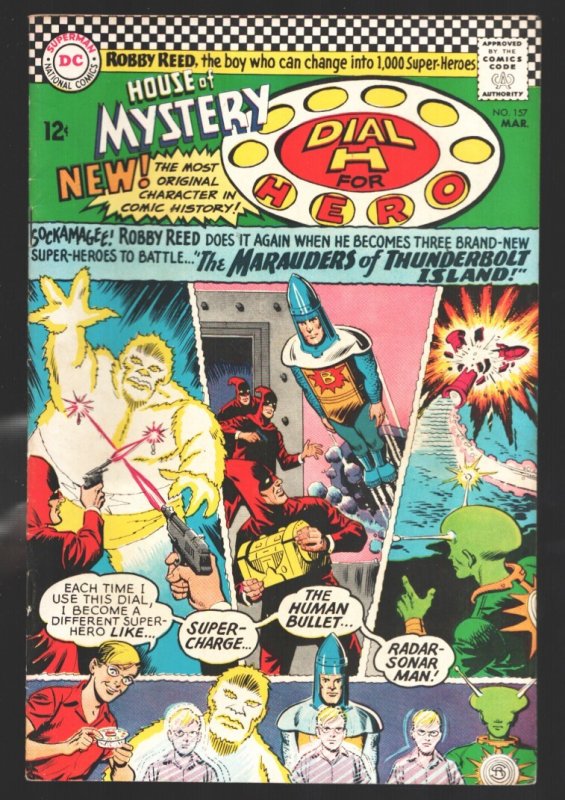 House of Mystery #157 (DC Comics, 1966), raw, ungraded comic book — front cover