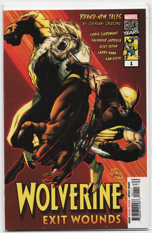Wolverine: Exit Wounds (2019) Wolverine (2019), raw, ungraded comic book — front cover