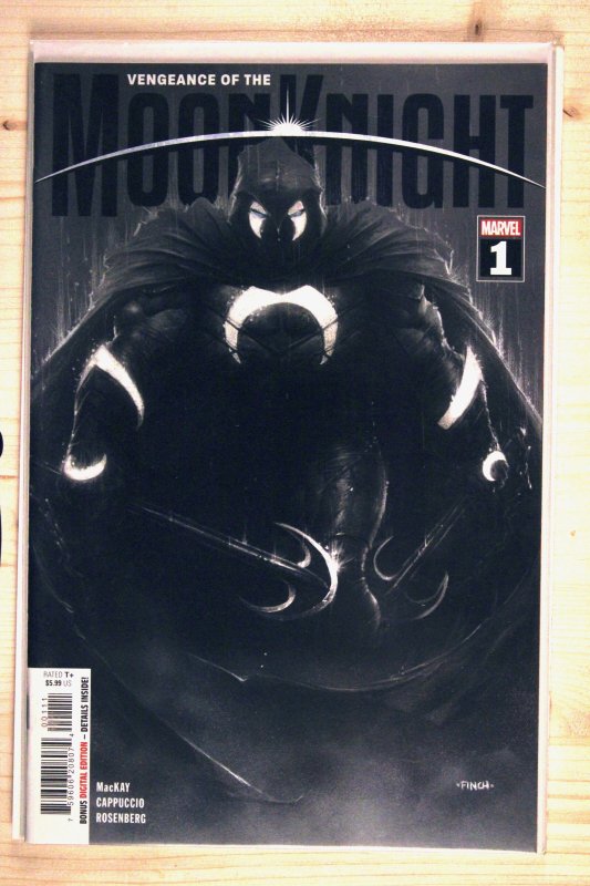 Vengeance of the Moon Knight #1 (Marvel Comics, 2024), raw comic book in NM+ 9.6 condition — front cover