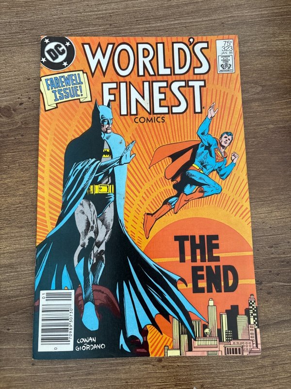 World's Finest Comics #323 (DC Comics, 1986), raw comic book in NM condition — front cover