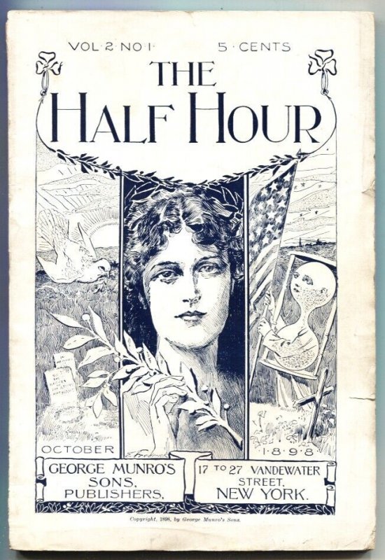 Pulp: Half Hour-Oct 1898-Early Pulp Magazine-Witchcraft in Hawaii-American F..., raw, ungraded comic book — front cover