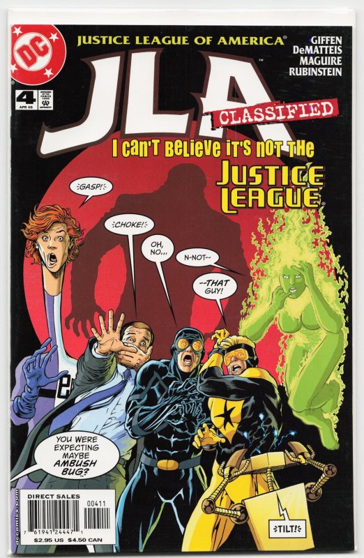 JLA: Classified #4 (2005), raw, ungraded comic book — front cover