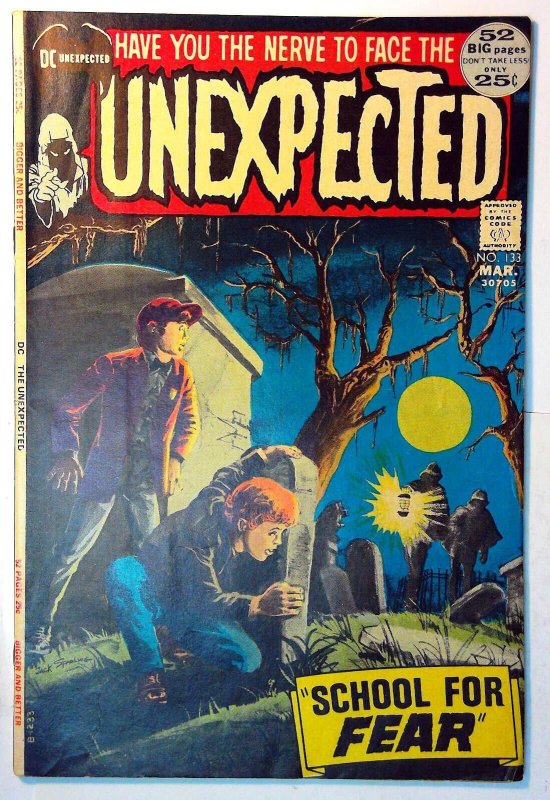 Unexpected #133 (DC Comics, 1972), raw, ungraded comic book — front cover